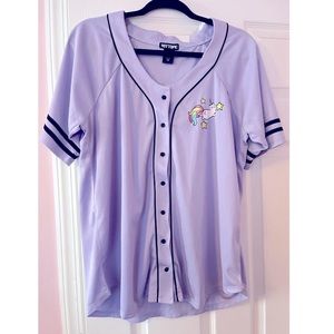 Kawaii Jersey-Style Cat Blouse